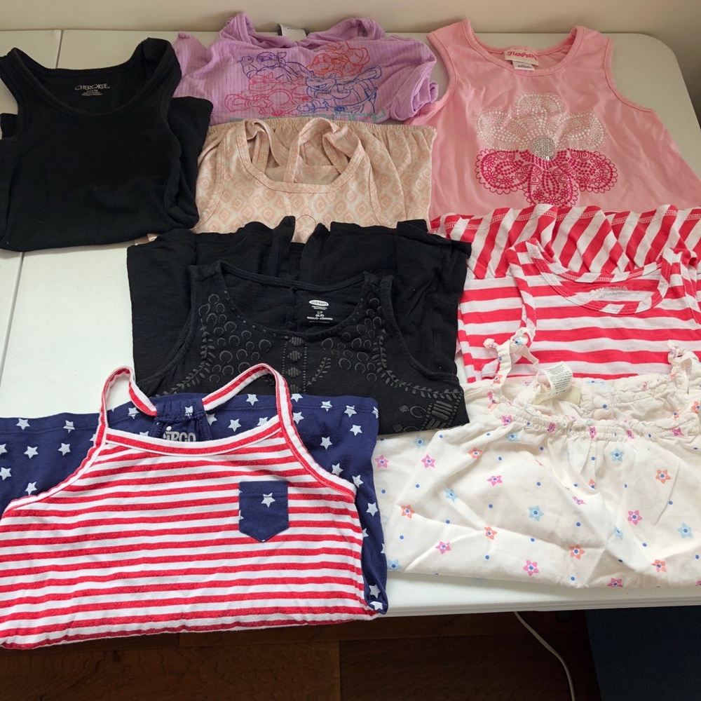 Bundle of 7 6-6x tank tops